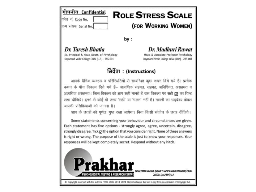 Role Stress for Working Women